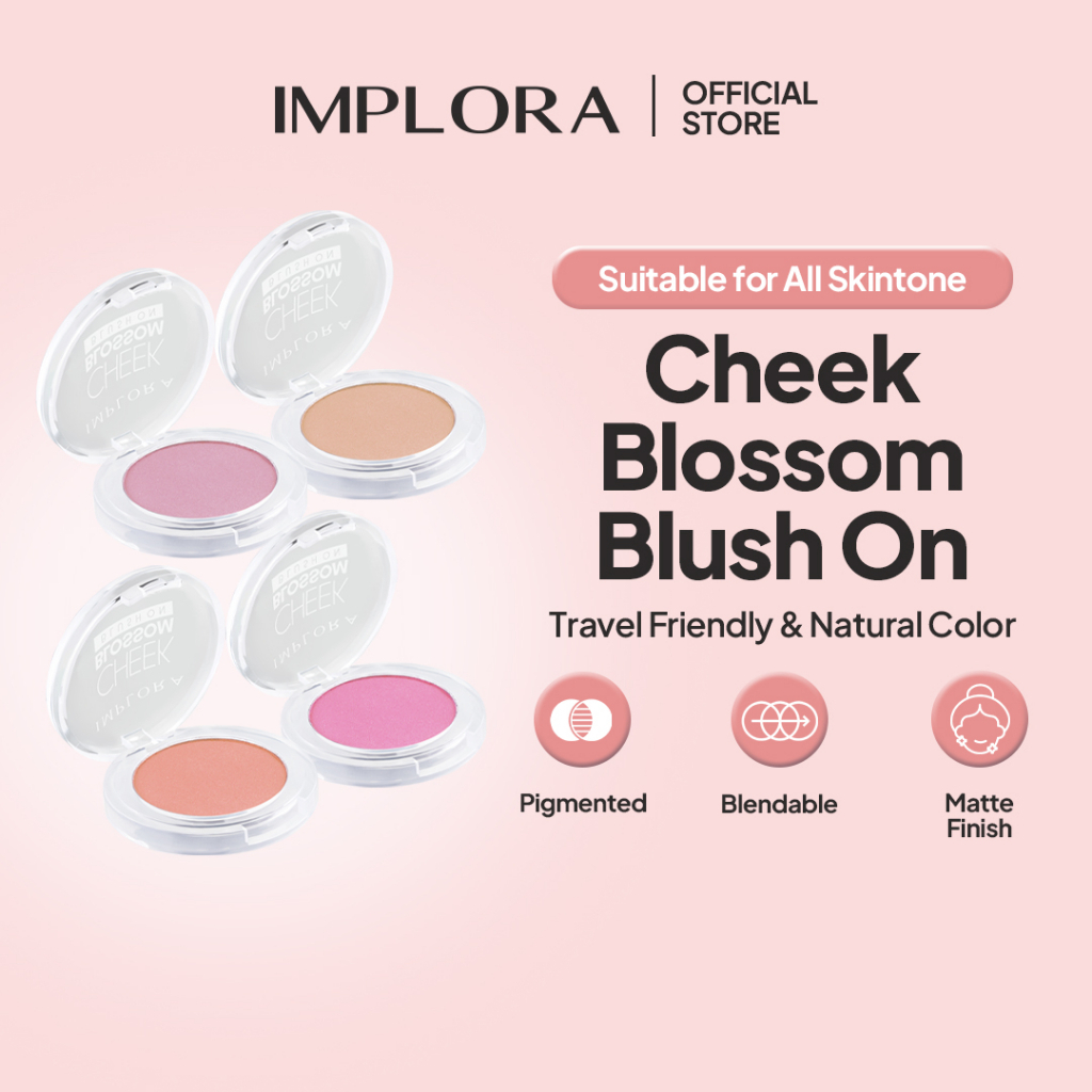 implora cheek blossom blush on 3.5g/perona pipi implora cheek blossom blush on 3.5g/perona pipi