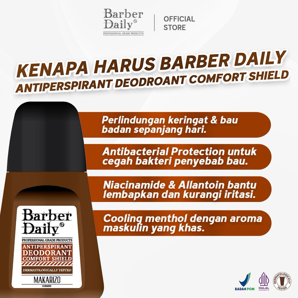 barber daily antiperspirant deodorant 50ml barber daily antiperspirant deodorant 50ml