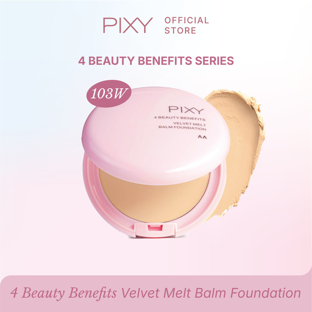 pixy 4 beauty benefits velvet melt balm foundation 8g/alas bedak pixy 4 beauty benefits velvet melt balm foundation 8g/alas bedak