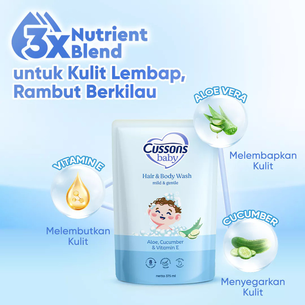 cussons baby hair and body wash 200ml/sabun mandi bayi cussons baby hair and body wash 200ml/sabun mandi bayi