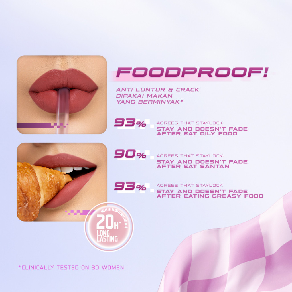 wardah staylock lip matte 20h long lasting 2.7g/lip cream wardah staylock lip matte 20h long lasting 2.7g/lip cream