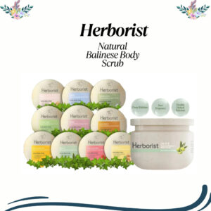 herborist natural balinese body scrub 100g & 200g/lulur badan