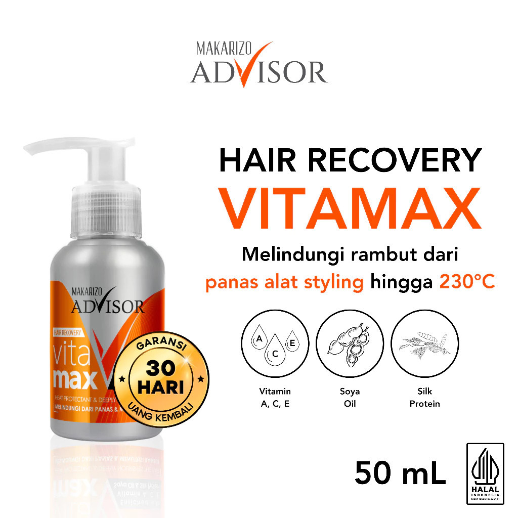 makarizo advisor hair recovery vitamax 50ml and 8ml/vitamin rambut makarizo advisor hair recovery vitamax 50ml and 8ml/vitamin rambut