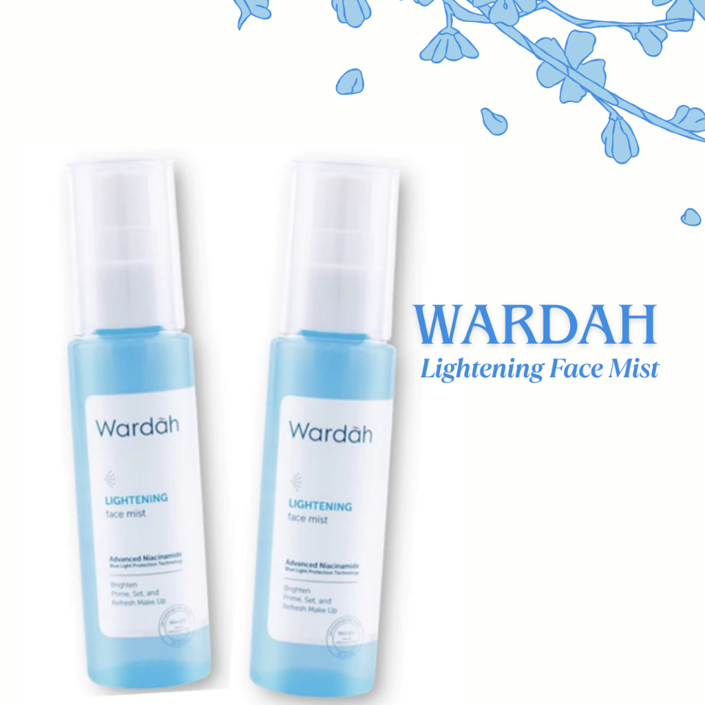 wardah lightening face mist 60ml | setting spray wardah lightening face mist 60ml | setting spray
