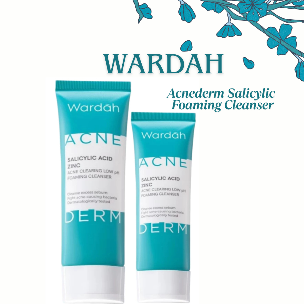 wardah acnederm salicylic acid zinc acne clearing low ph foaming cleanser 50ml/pembersih wajah wardah acnederm salicylic acid zinc acne clearing low ph foaming cleanser 50ml/pembersih wajah