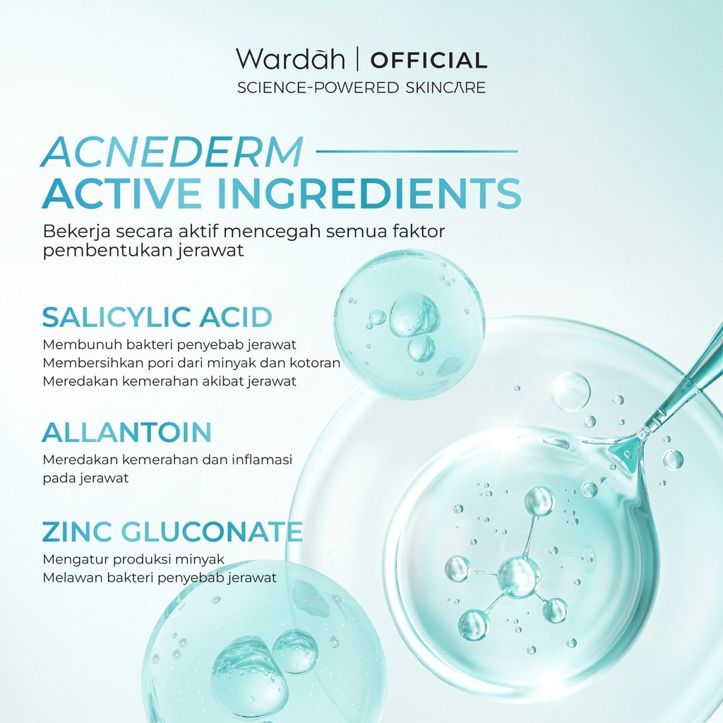 wardah acnederm salicylic acid zinc acne clearing low ph foaming cleanser 50ml/pembersih wajah wardah acnederm salicylic acid zinc acne clearing low ph foaming cleanser 50ml/pembersih wajah