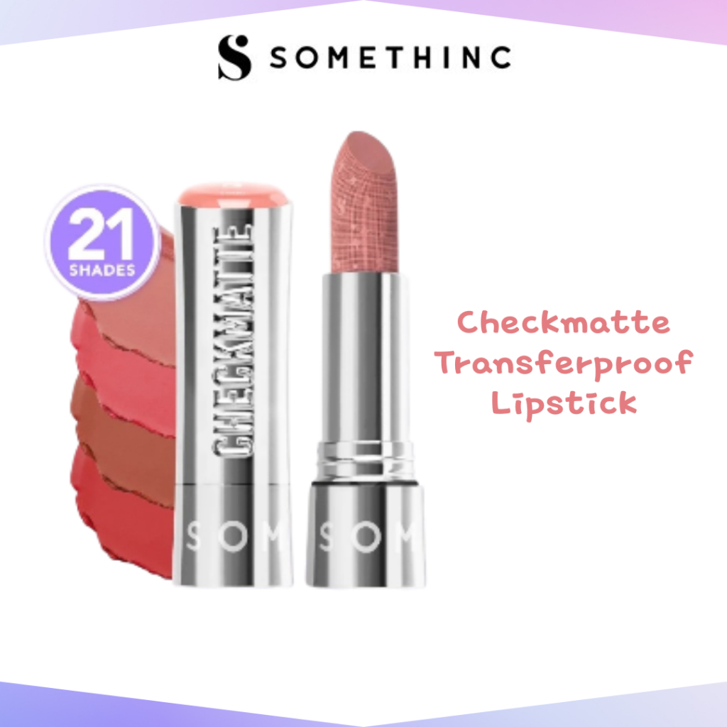 somethinc checkmatte transferproof lipstick/lipstik somethinc checkmatte transferproof lipstick/lipstik