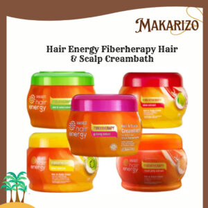 makarizo hair energy fibertherapy hair and scalp creambath 500gr/perawatan rambut