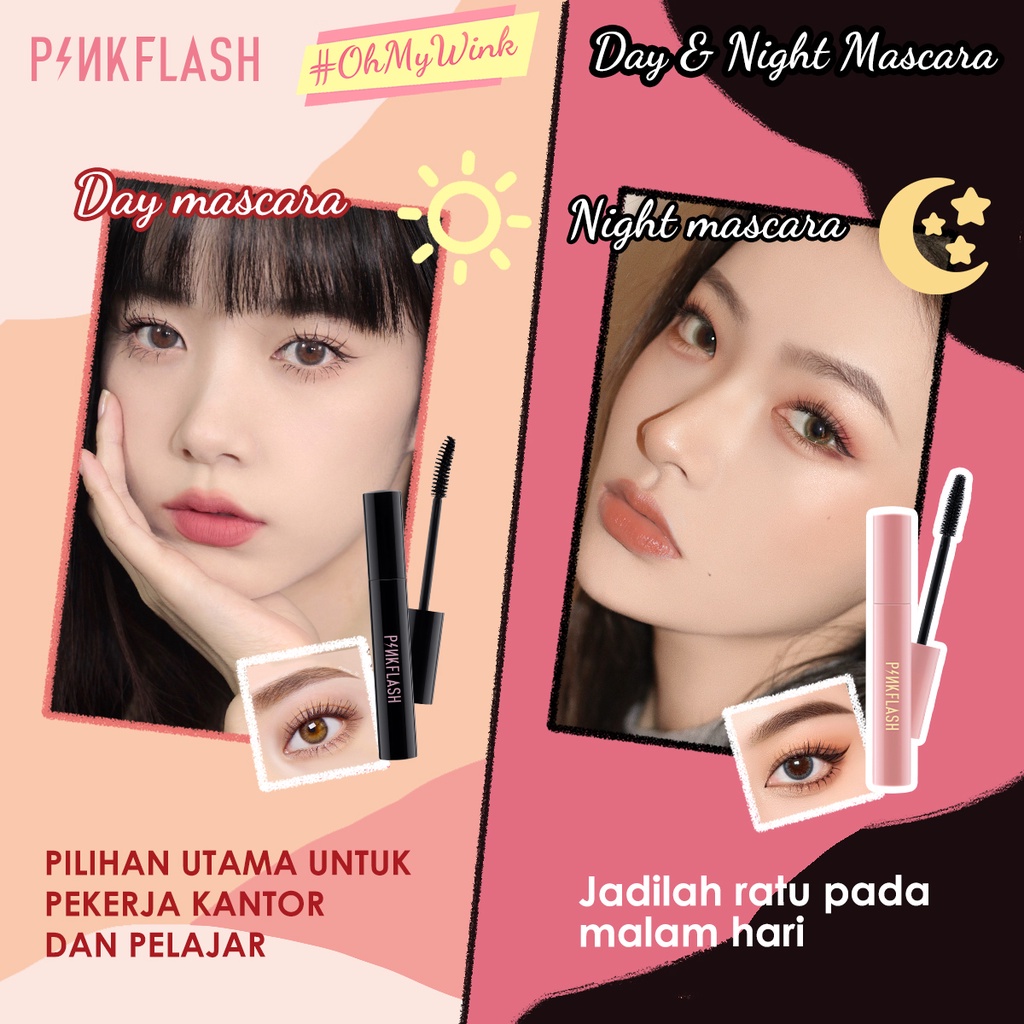 pinkflash oilproof curl mascara | day mascara | night mascara pinkflash oilproof curl mascara | day mascara | night mascara