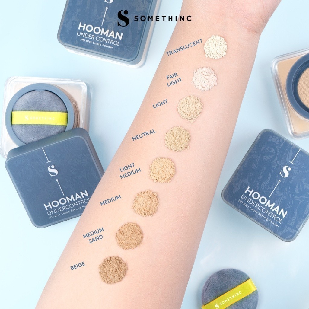 somethinc hooman under control hd blur loose powder/bedak tabur somethinc hooman under control hd blur loose powder/bedak tabur