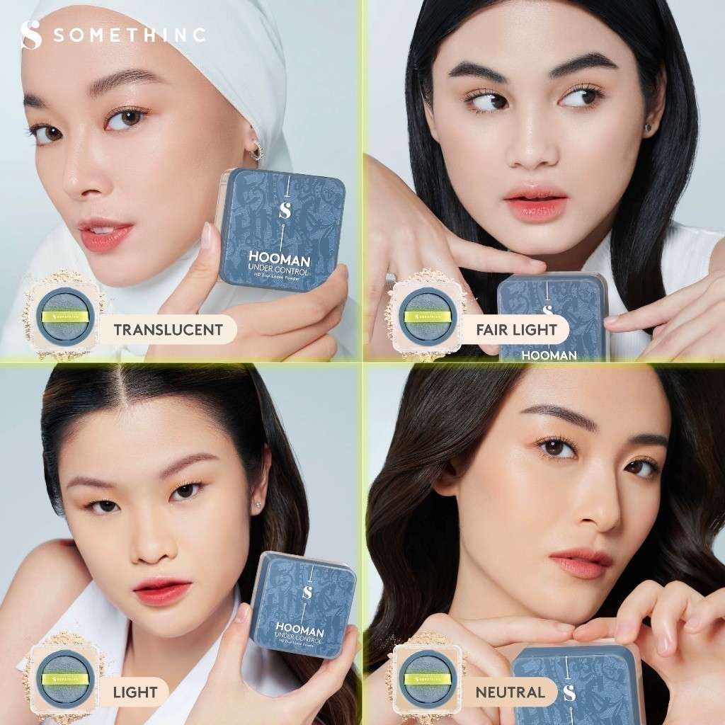 somethinc hooman under control hd blur loose powder/bedak tabur somethinc hooman under control hd blur loose powder/bedak tabur