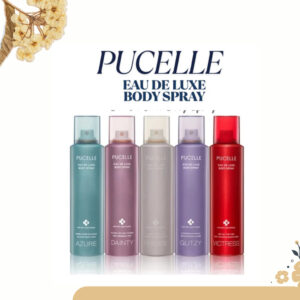 pucelle eau de luxe body spray 150ml/parfum wanita