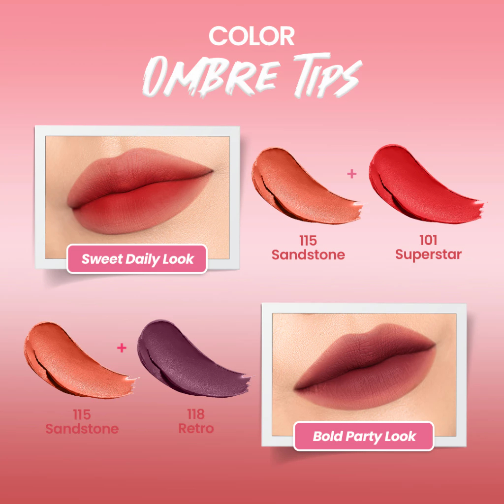 hanasui mattedorable lipstick 2g/ lipstik / lip matte hanasui mattedorable lipstick 2g/ lipstik / lip matte