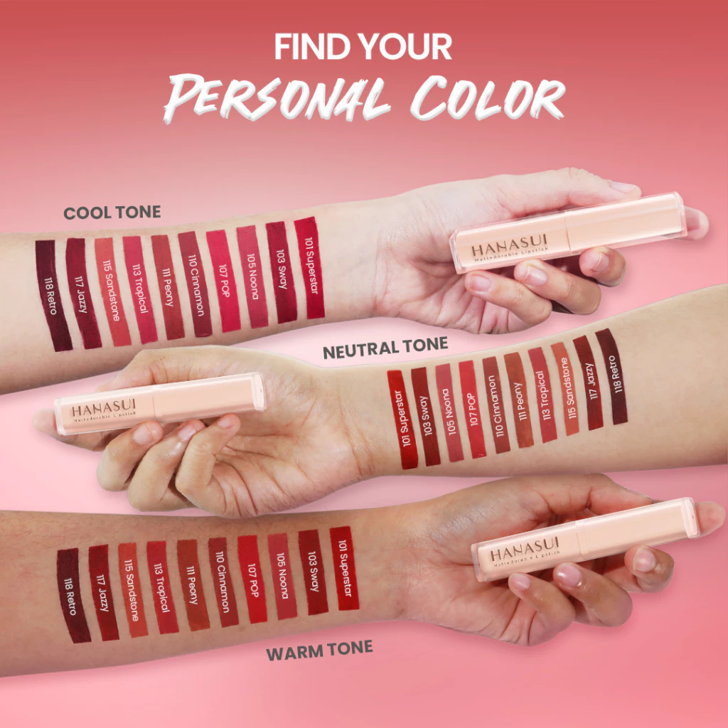 hanasui mattedorable lipstick 2g/ lipstik / lip matte hanasui mattedorable lipstick 2g/ lipstik / lip matte