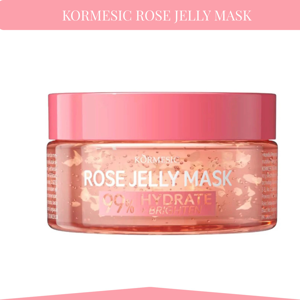 kormesic rose jelly mask 100g/masker wajah kormesic rose jelly mask 100g/masker wajah
