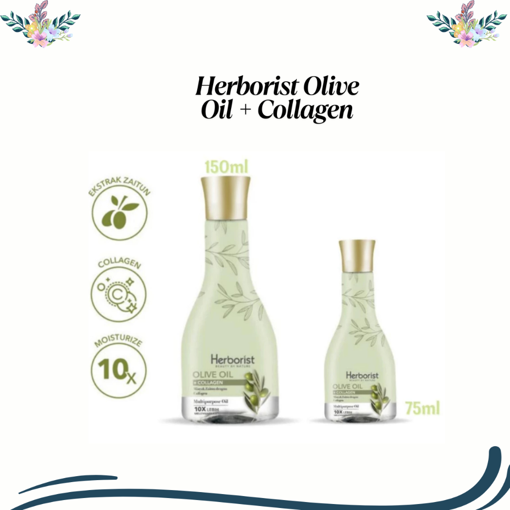 herborist olive oil + collagen 150ml 75ml herborist olive oil + collagen 150ml 75ml