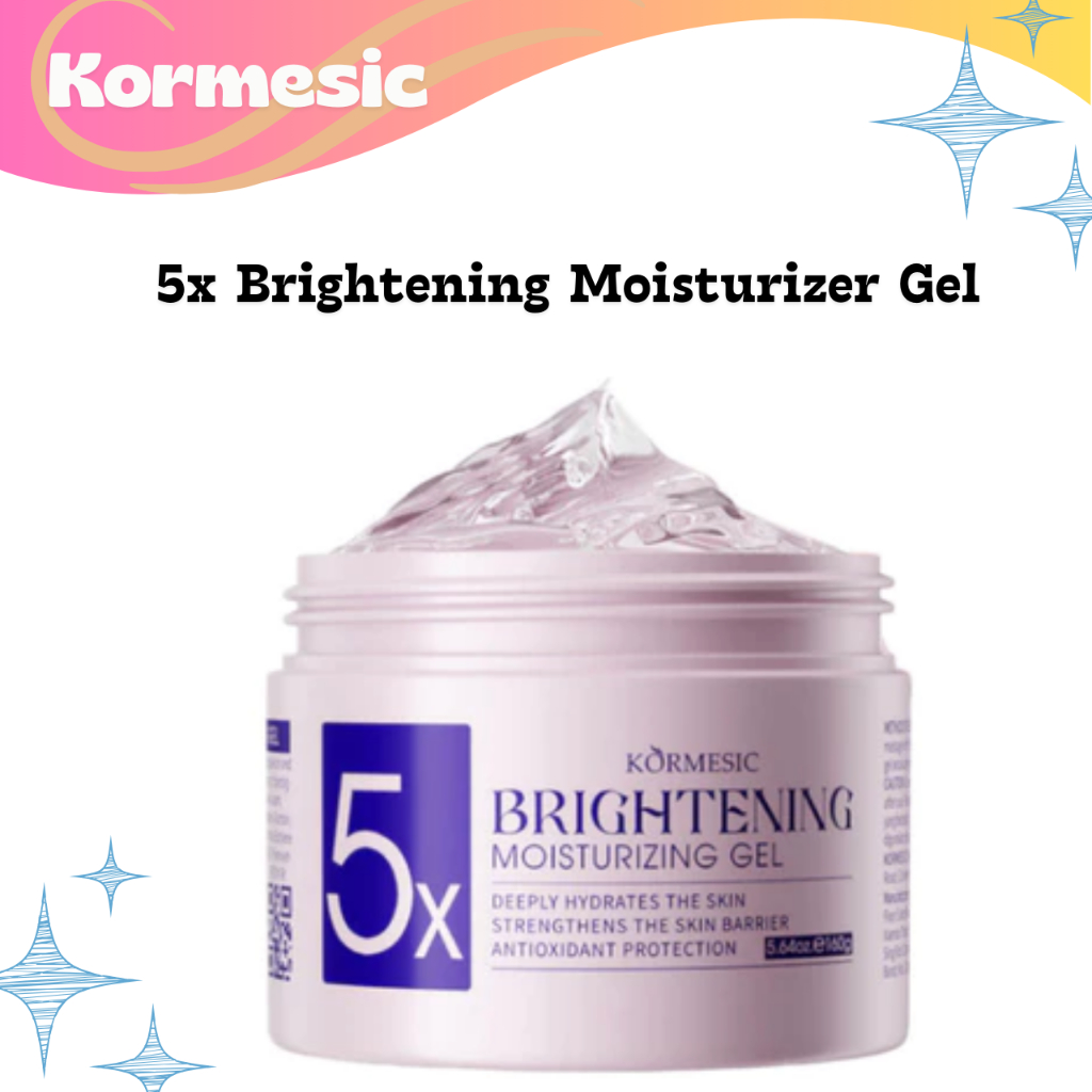 kormesic 5x brightening moisturizing gel 160g/peembab wajah kormesic 5x brightening moisturizing gel 160g/peembab wajah