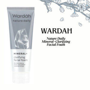 wardah nature daily mineral clarifying facial foam 100ml/pembersih wajah