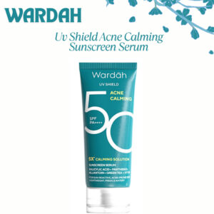 wardah uv shield acne calming sunscreen serum spf 50 pa++++ 40ml