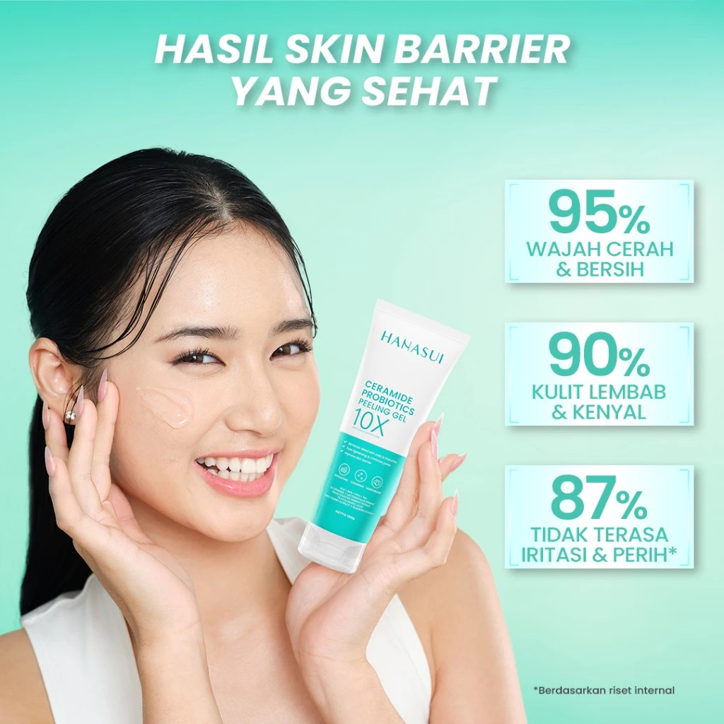 hanasui 10x ceramide probiotics peeling gel 100g / gel exfoliasi hanasui 10x ceramide probiotics peeling gel 100g / gel exfoliasi