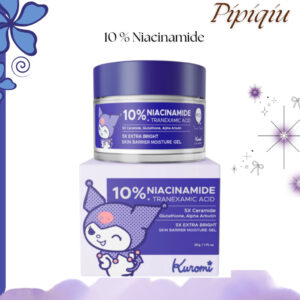 pipiqiu 10% niacinamide + tranexamic acid extra bright skin barrier moisture gel special kuromi edition 30gr