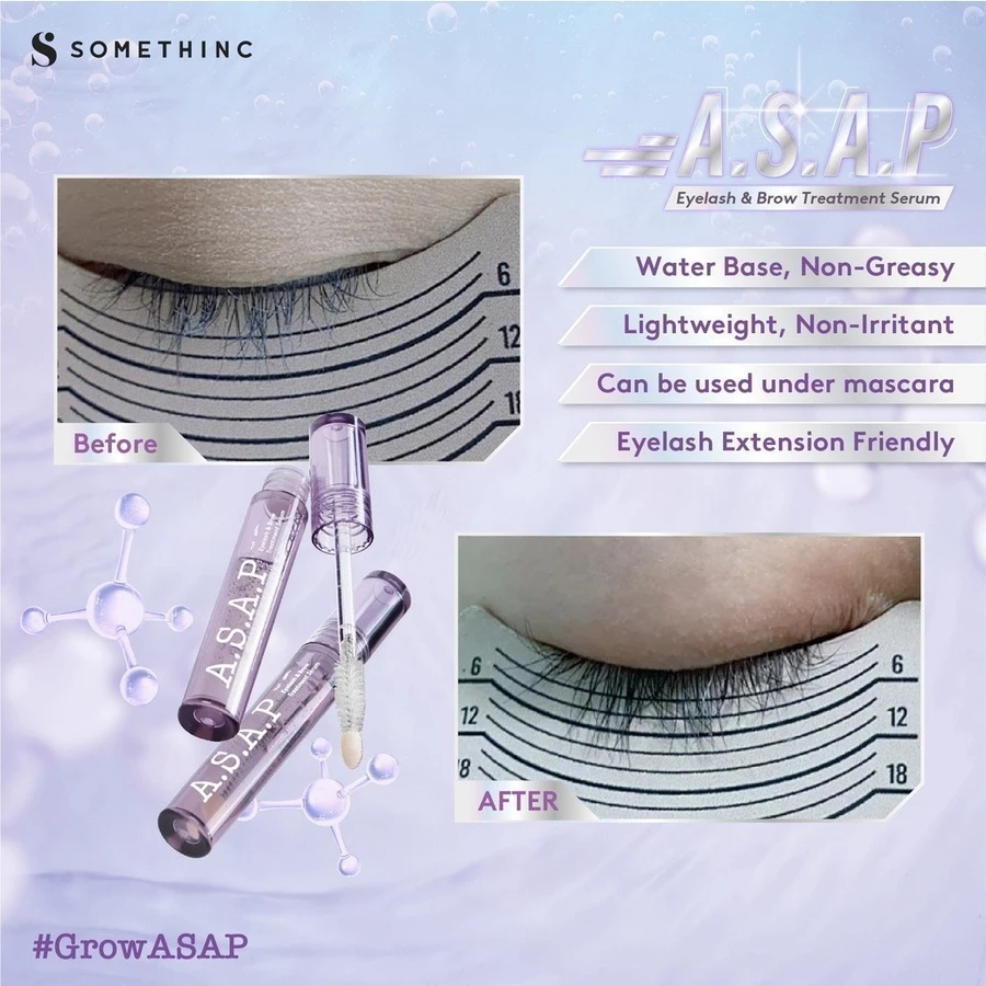 somethinc asap eyelash brow treatment serum 3.5ml/serum alis dan bulu mata somethinc asap eyelash brow treatment serum 3.5ml/serum alis dan bulu mata